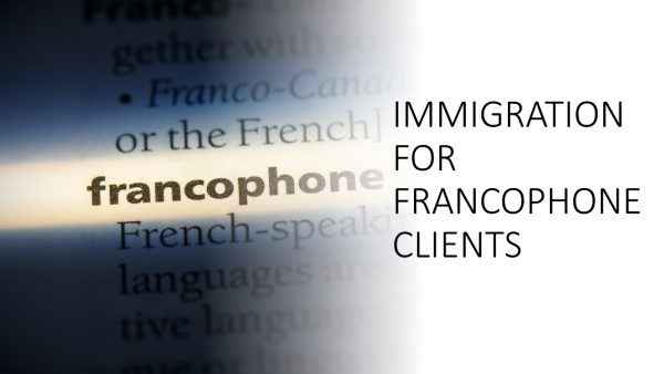 Immigration for Francophone Clients 2024 (3 hours)