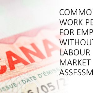 Common Work Permits for Employees without a Labour Market Impact Assessment