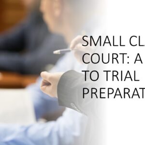 SCC: Trial Preparation