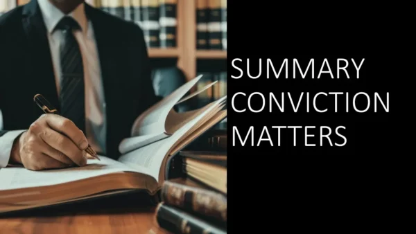 Summary Conviction Matters 2025 (5 hours)