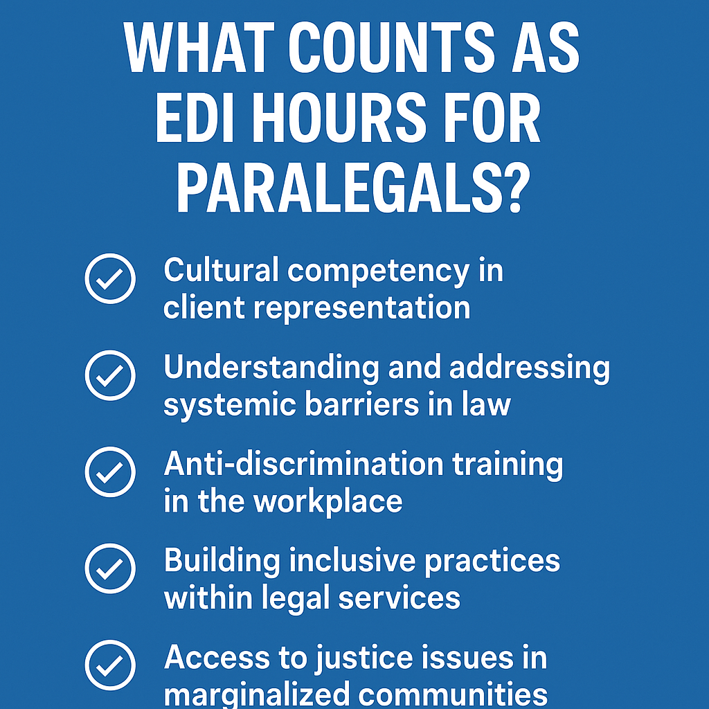 Read more about the article What Counts as EDI Hours for Paralegals?