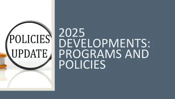 2025 Developments: Programs and Policies 2026 (2.5 hours)