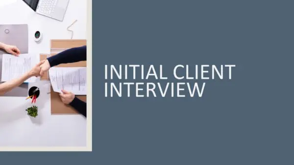 Initial Client Interview 2026 (2 hours)