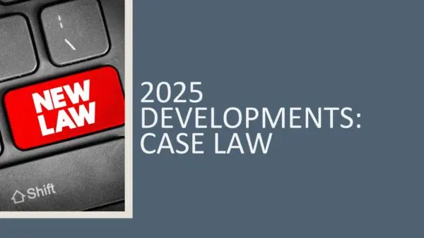 2025 Developments: Case Law 2026 (2 hours)