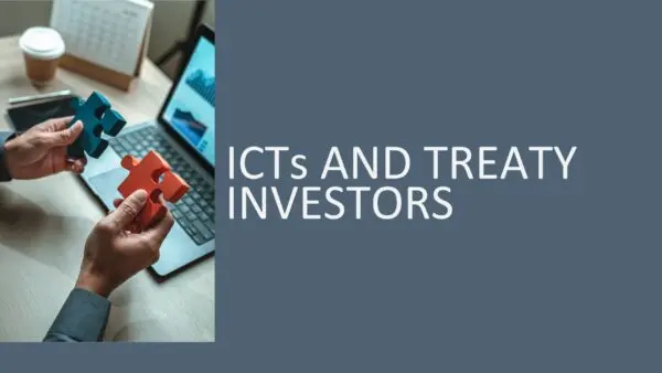ICTs and Treaty Investors 2026 (3 hours)