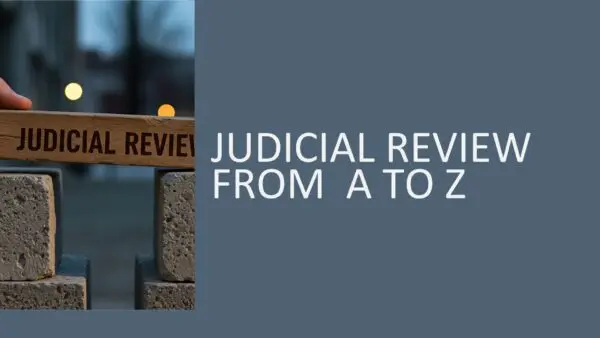 Judicial Review A to Z 2026 (4 hours)