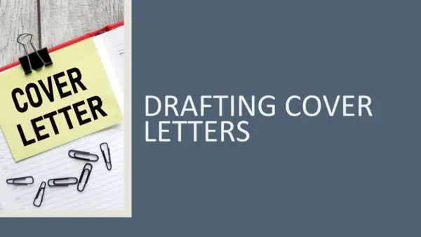 Drafting Cover Letters 2026 (3 hours)