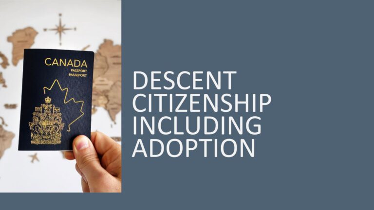 Descent Citizenship including Adoption 2026