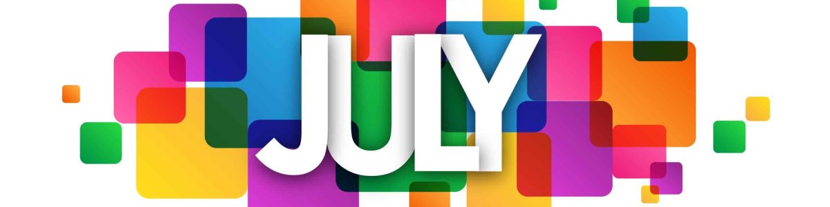 JULY vector icon