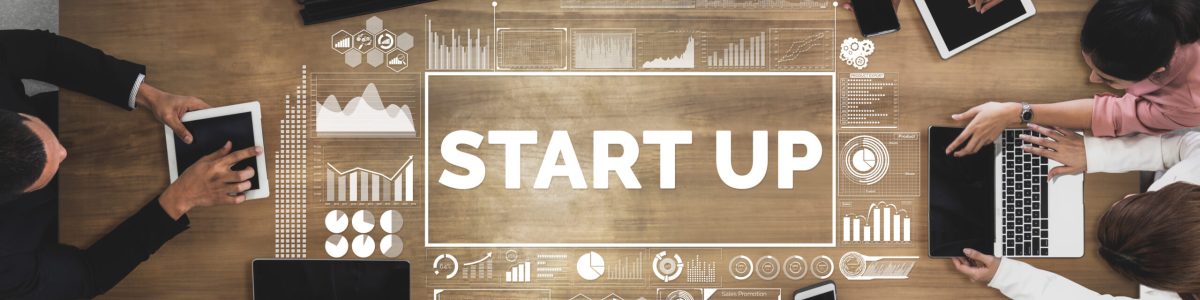 Start Up Business of Creative People Concept - Modern graphic interface showing symbol of entrepreneurship, fund, and project plan to start a new small business by smart group of entrepreneur.