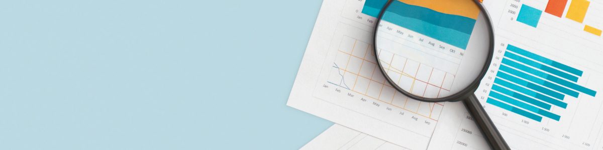 Business graphs and charts on table. Financial development, Banking Account, Statistics